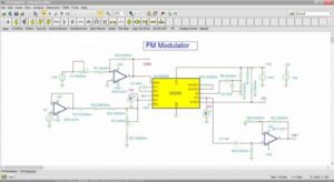 schematic editor fm modulator circuit