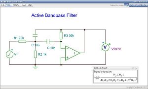 Symbolic Analysis, Active Bandpass Filter