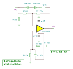1 khz wien-bridge oscillator