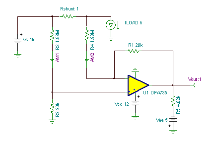 1 kV High Common-Mode Voltage Difference Amplifier circuit
