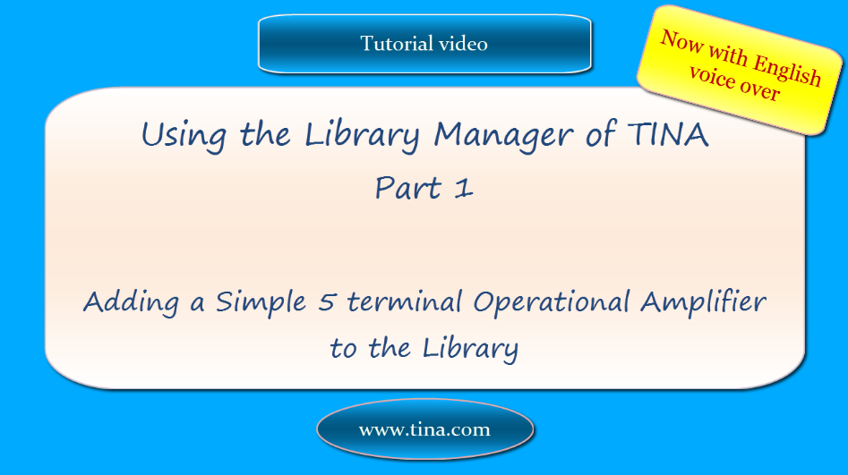 Adding a Simple 5 terminal Operational Amplifier to the Library
