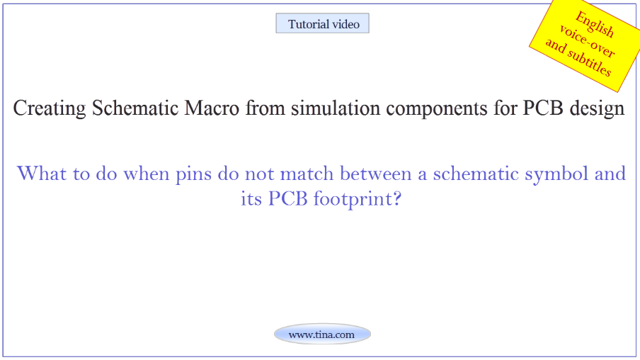 Creating Schematic Macro from simulation components for PCB design