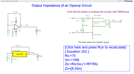 Output Impedance opams 2