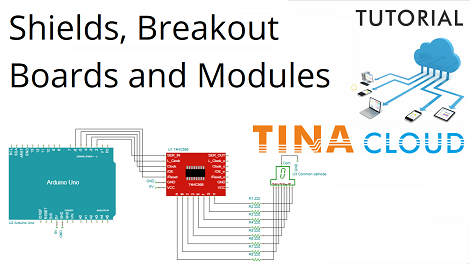 Shields, breakout boards and modules in TINACloud