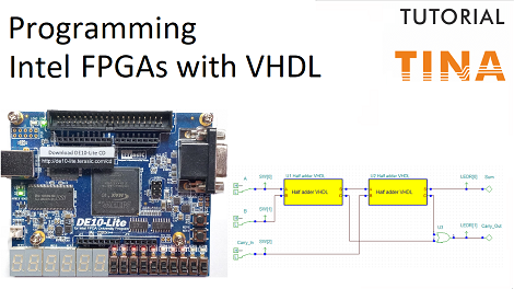 Programming a Terasic Intel FPGA board in VHDL with TINA