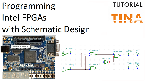Programming a Terasic Intel FPGA Board with Schematic Design Entry using TINA