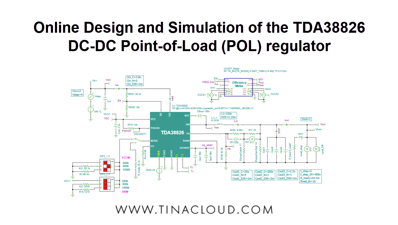 Online Design and Simulation of the TDA38826 DC-DC Point-of-Load (POL ...