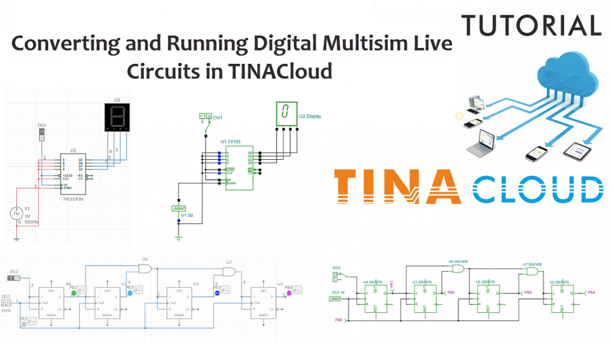 Converting and Running Digital Multisim Live Circuits in TINACloud_Ytube tumbnail