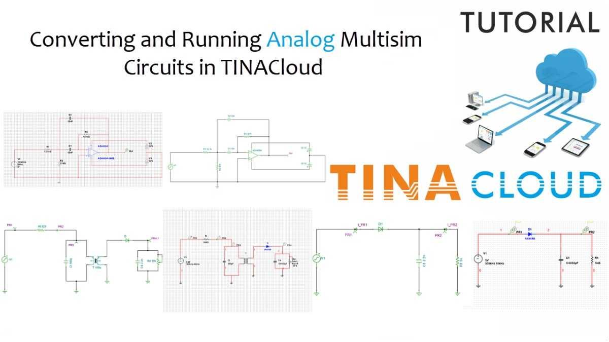 Converting and Running Analog Multisim Circuits in TINACloud