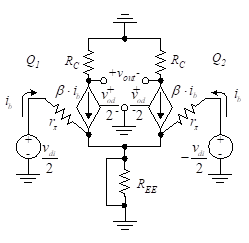 Penguat Diferensial, simulasi rangkaian, simulator sirkuit, desain sirkuit, op-amp praktis