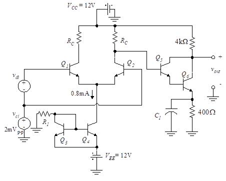 Përforcues diferencial, op-amp praktik, simulim qark, dizajn qark